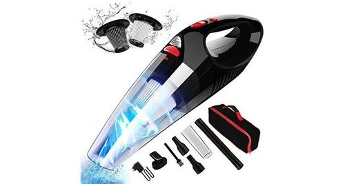 Rikin aspirateur à main sans fil rechargeable aspirateur portable puissant 8500pa 120w filtre hepa pour maison voiture bureau table canapé