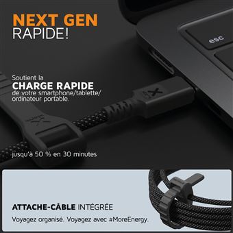 Xtorm Next Gen Câble USB-C PD 100W - 3 mètre - Noir