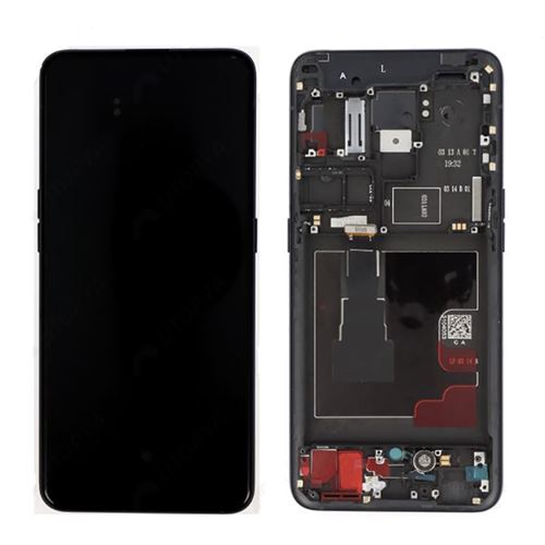 Ecran LCD Vitre tactile Noir Assemblés Sur Châssis Pour Oppo Reno 2