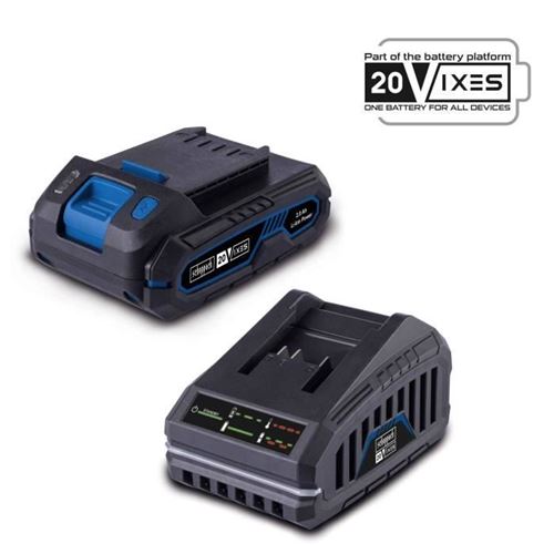 Non Communiqué Pack Batterie 2Ah + Chargeur 2,4A - Scheppach - 20V Ixes - Sbsk2.0 - Batterie Et Chargeur Universels Pour Toute La Gamme 20V Ixes