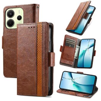 Housse Folio en Cuir pour Xiaomi Redmi Note 14 4G Coque Premium PU