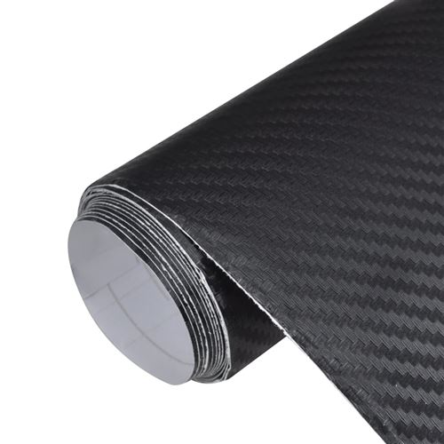 vidaXL Autofolie 3D Schwarz 100x150 cm