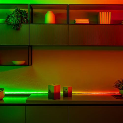 Bande lumineuse LED intelligente, 5M, multicolore avec Music Sync, 16  millions de couleurs pour maison, TV