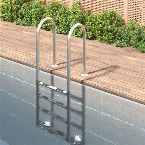 Scala Per Piscina 54x38x184,5 Cm Acciaio Inox 304 Vidaxl