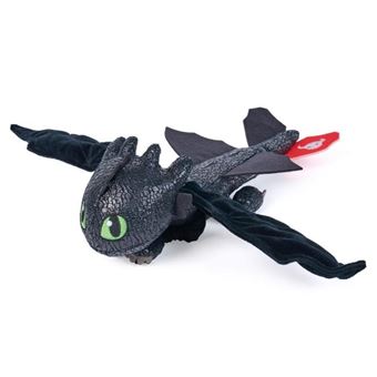 Peluche Pour Dragons : Dragon Krokmou noir 23 Cm - Doudou Enfant