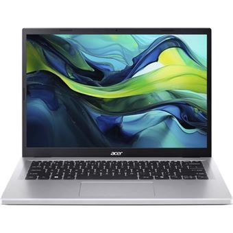 Acer Aspire Go 14 AG14-71P - Intel Core i7 - 13620H / tot 4.9 GHz - Win 11 Home - UHD Graphics - 16 GB RAM - 1.024 TB SSD NVMe, QLC - 14" IPS 1920 x 1200 - Wi-Fi 6 - puur zilver - tsb Frans - 1