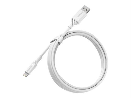OtterBox Standard - Câble Lightning - Lightning mâle pour USB mâle - 2 m - cloud dream white - pour Apple iPad/iPhone/iPod (Lightning)