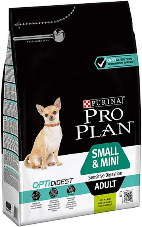 PRO PLAN Small & Mini Adult Sensitive Digestion 7 kg 3 kg