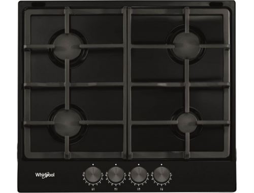 WHIRLPOOL Plaque gaz TGML660NB Allumage une main, Grilles fonte