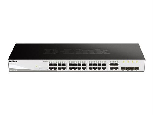 D-Link Web Smart Dgs-1210-28 - Commutateur - Géré - 24 X 10/100/1000 + 4 X Gigabit Sfp - De Bureau, Montable Sur Rack