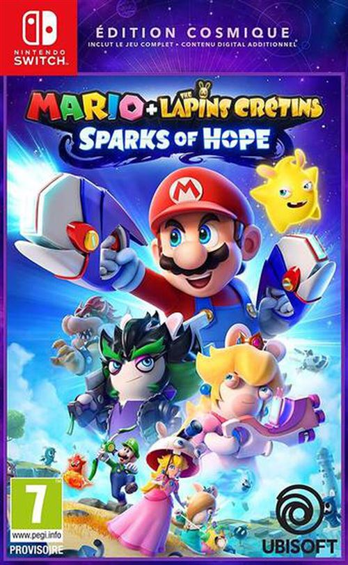 Pochette avant du jeu Mario + The Lapins Crétins Sparks of Hope Nintendo Switch