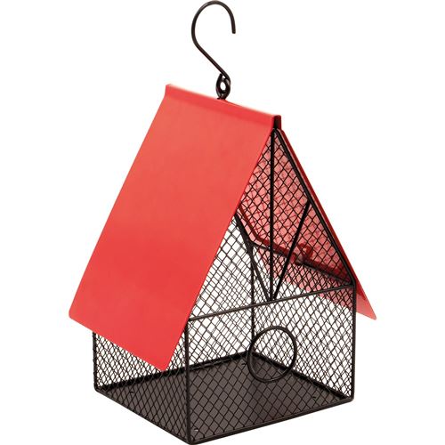 Comparer les prix de Mangeoire à oiseaux maison de jardin rouge et noire GH358