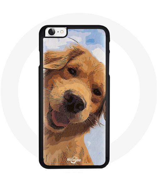 Coque en silicone pour Iphone 7 Plus Chien marron Golden Retriever Maniacase