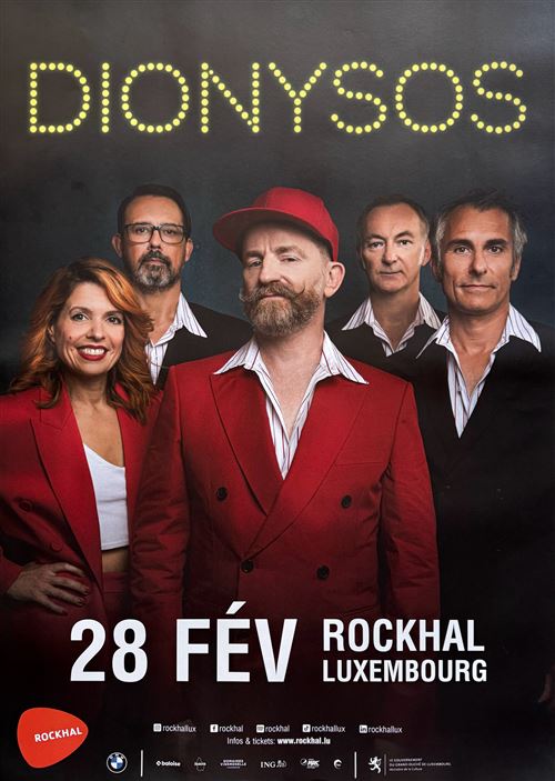 Affiche - Dionysos - Concert Luxembourg 2024 - 60x80cm