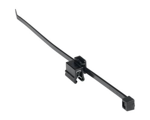 HellermannTyton 150-40581 T50ROSEC5B-PA66HS/PA66HIRHS-BK Serre-câble 200 mm 4.60 mm noir avec pied ancre 500 pc(s)