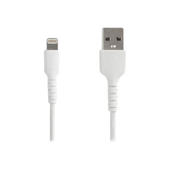 Câble USB-C vers Lightning bLANC Robuste 2 m - Câble de  Charge/Synchronistation USB Type C vers Lightning Fibre Aramide -  iPad/iPhone 12 Certifié