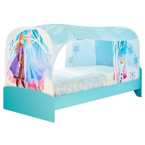 DISNEY FROZEN Tente de lit La Reine des Neiges - 90 x 200 x 200 cm - Bleu