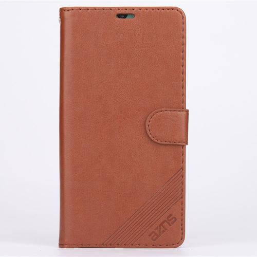 Etui en PU avec support café pour votre Huawei Mate 20