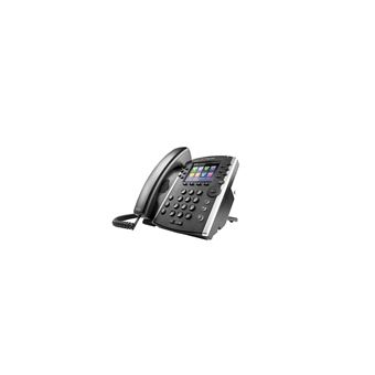 Poly VVX 411 - Téléphone VoIP - (conférence) à trois capacité d'appel - SIP, RTCP, RTP, SRTP, SDP - 12 lignes - 1