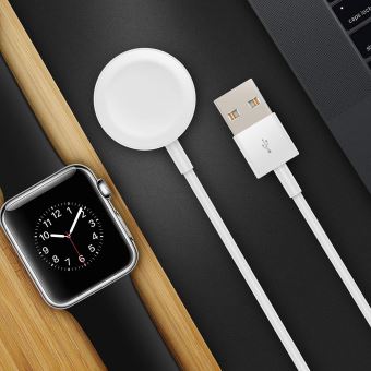 Chargeur pour Apple Watch Series 8 à Series 1 - PHONILLICO - Blanc - 1m