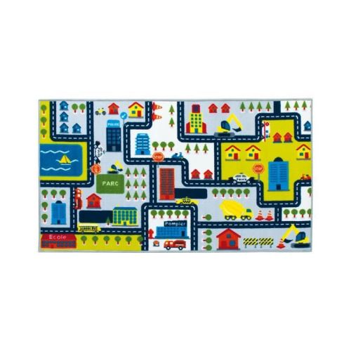 circuit tapis enfant - 75 x 133 cm - polyamide - multicolore