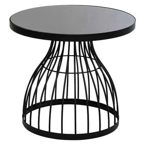 Table appoint Kushi 55 cm verre métal Atmosphera
