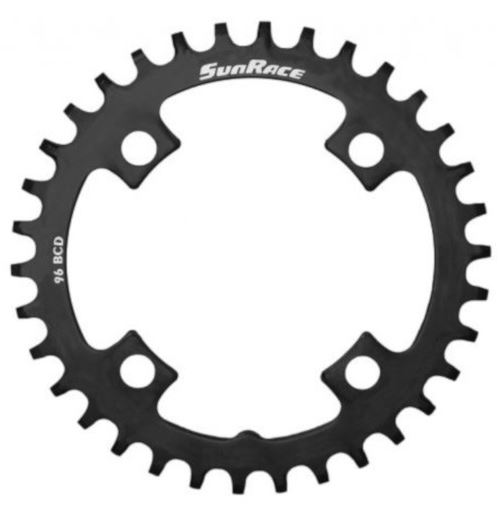 SunRace CRMS00 Plateau étroit large largeur VTT 4 bras 32 dents Noir