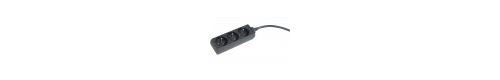 DEXLAN Multiprise 3 prises sans interrupteur noire - 4,0 m