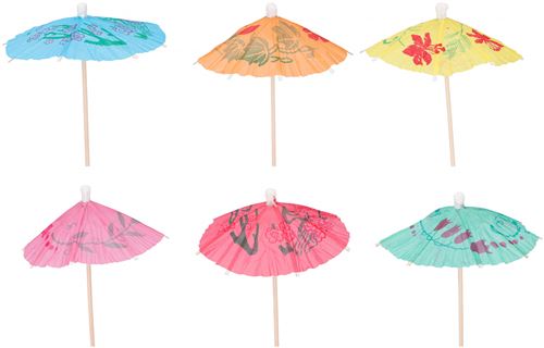 Cuisine Elegance bâtonnets à cocktail parasol 10 cm bois 12 pièces