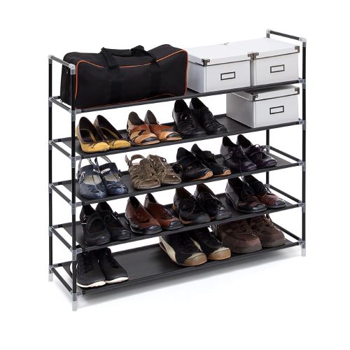 Étagère à chaussures - 20 paires de chaussures - Noir