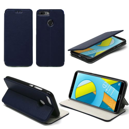 Etui luxe Huawei Honor 9 LITE Ultra Slim bleu Cuir Style avec stand Housse coque de protection pour Huawei Honor 9 Light 4G LTE Dual Sim bleue 2018 Accessoires pochette XEPTIO