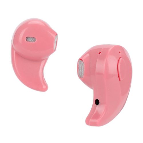 Mini oreillette stéréo Bluetooth4.0 intra-auriculaire de type casque sans fil sport (rose)