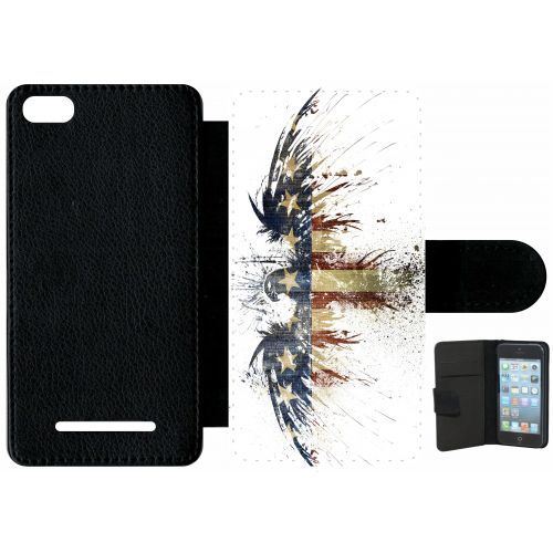 étui porte feuille xiaomi mi 4c aigle americain grunge