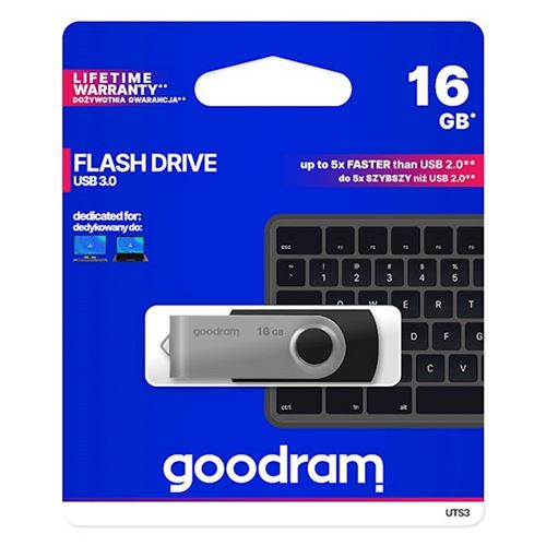 Clé Usb 16go 3.0 Goodram pliable noir