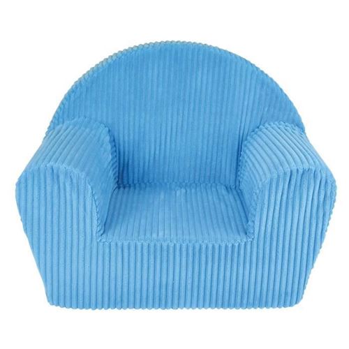 FUN HOUSE 712720 Fauteuil Club Bleu en Mousse pour Enfant Housse 100% Polyester, Mousse 100% Polyether 52 x 33 x 42 cm