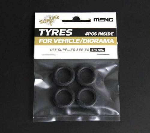 MENG  Model Tyres for Vehicle/Diorama(4pcs)- 1/35 - Accessoire