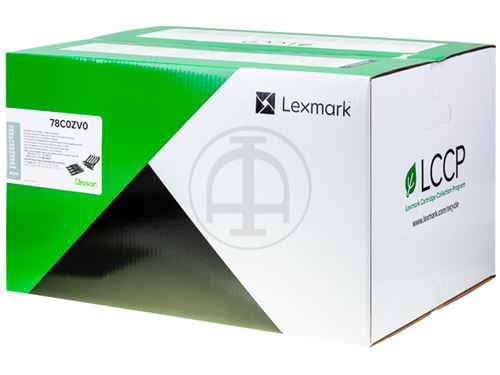 lexmark 78c0zv0 kit de traitement dimag noir et couleur programme de rtr noir