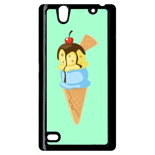 Coque Sony Xperia C4 Glace Cornet Vert