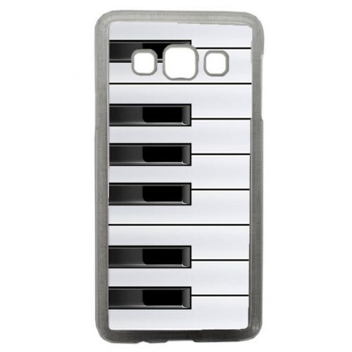 Coque Touche De Piano Noir Et Blanc Compatible Samsung Galaxy A3 Transparent