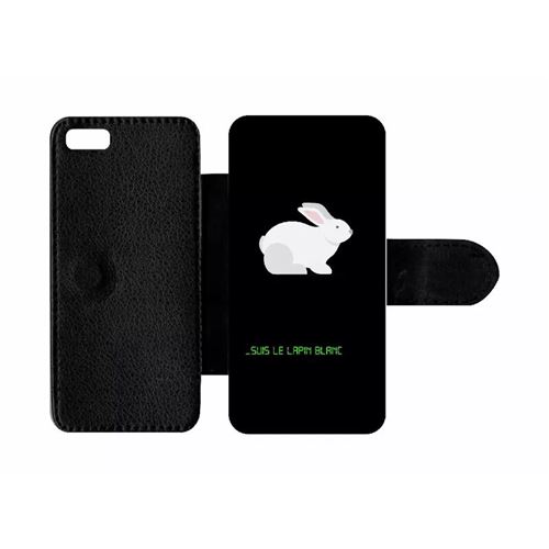 Etui À Rabat Apple Iphone 5c Suis Le Lapin Blanc