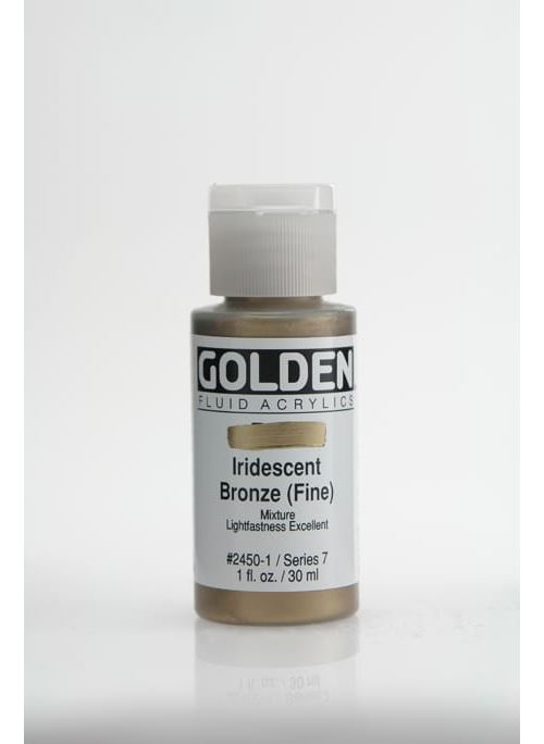 Peinture acrylic fluids golden vii 30ml iridescent bronze fin - golden