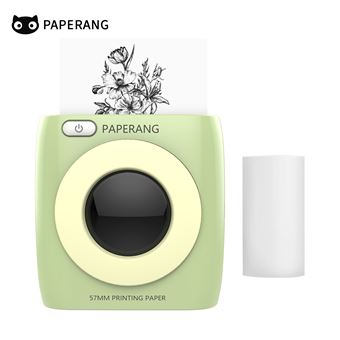 Imprimante thermique PAPERANG P2 mini portable Bluetooth Compatible avec Android /iOS/ Windows/ Mac - Vert - 1