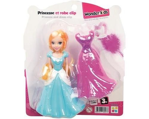 Princesse 16cm robe clip - modèle aléatoire - livraison à l'unité