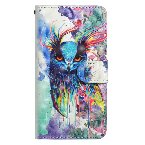 Etui en PU support de décoration par points lumineux oiseau pour votre Motorola Moto G7