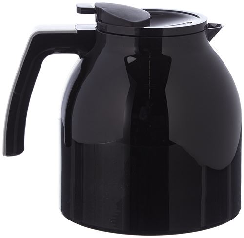 Melitta Verseuse Isotherme, Capacité 1 Litre, Pour Cafetières à Filtres LOOK III Therm DeLuxe, Noir/Argent