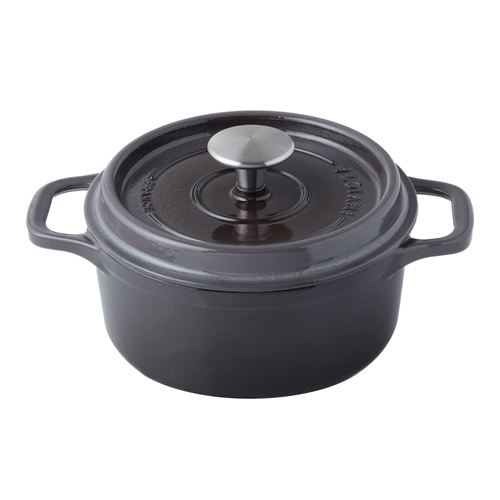 Cocotte ronde en fonte émaillée 26cm taupe - PUV402267 - INVICTA