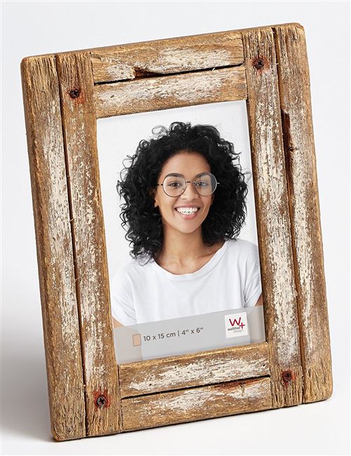 Walther YA015W Unique Cadre spécial portrait Dupla, 10 x 15 cm, blanc/nature