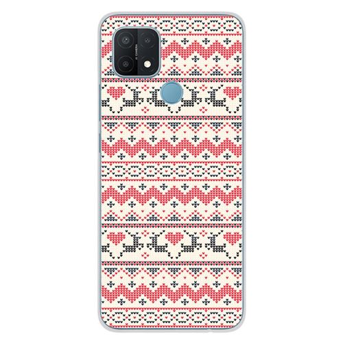 Coque en silicone imprimée compatible Oppo A15 NO Pull de Noël Rennes