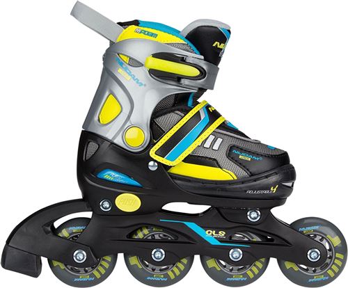 NIJDAM Patins à roues alignées JUNIOR NOIR / ARGENT