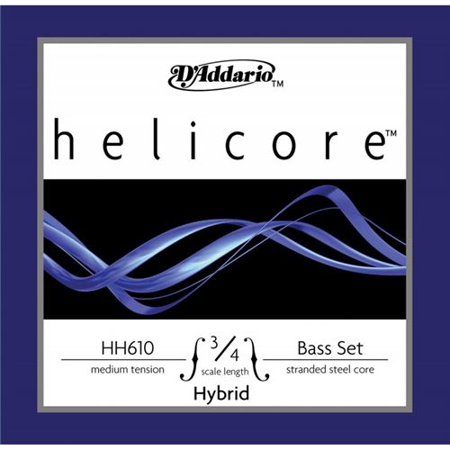 D-Addario jeu contrebasse helicore 3/4 medium CDD HH610-3/4M